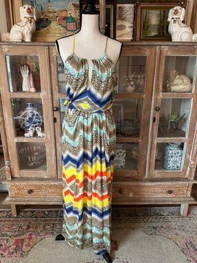MILLY MAXI HALTER DRESS NWT